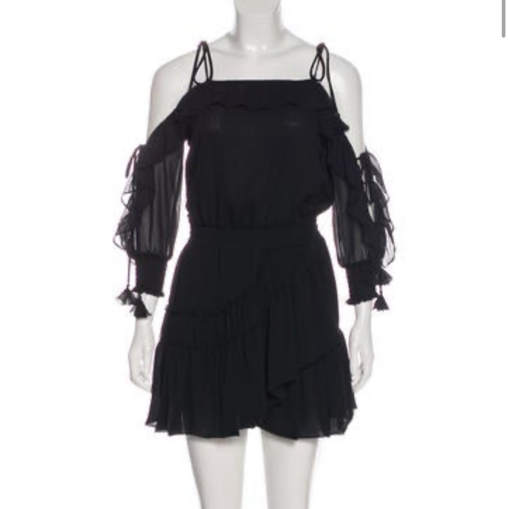 MISA Los Angeles Black Cold Shoulder Dress
